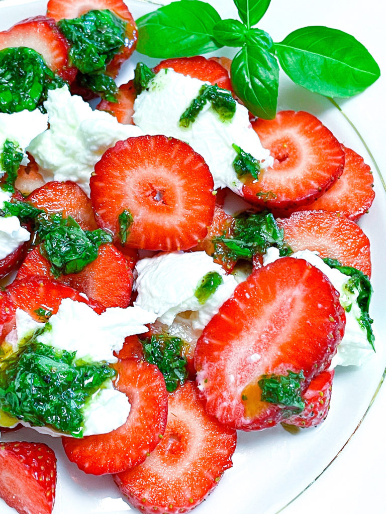 Erdbeer-Caprese Salat Rezept