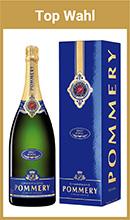 Magnumflasche Champagner Pommery mit Geschenkverpackung